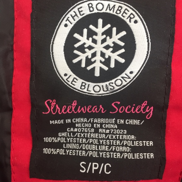 NWOT Streetwear Society Bomber Jacket - Picture 3 of 3